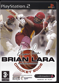Brian Lara International Cricket 2005 PAL Playstation 2 PAL box art
